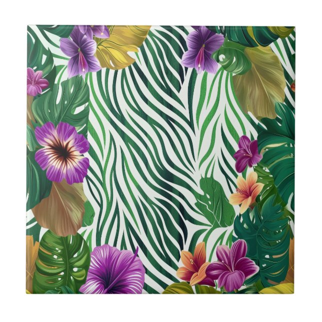 Azulejo Wogende Dschungel-Harmonie (Frente)