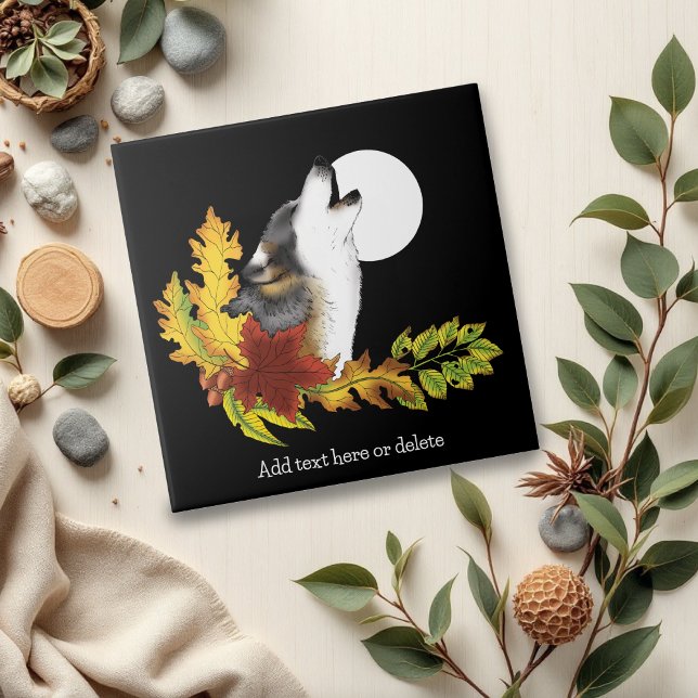 Azulejo Wolf Howling Moon (Subido por el creador)