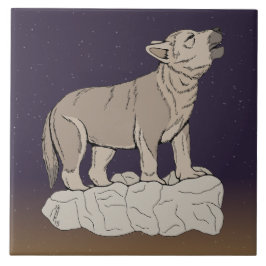 Azulejo Wolf Pup Howling