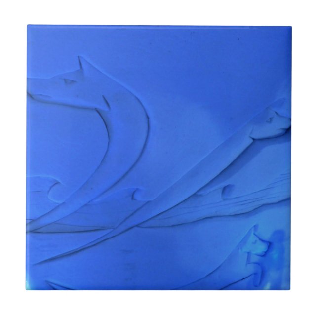 Azulejo Wolf Room en Hotel de Glace, Quebec, Canadá (Frente)