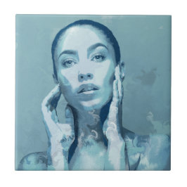 Azulejo "Woman in Blue"