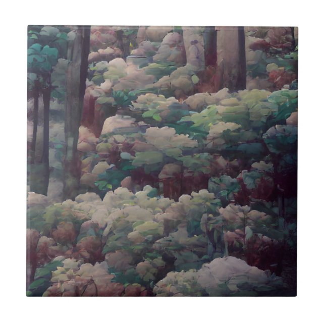 Azulejo Woods shadow art green y brown (Frente)