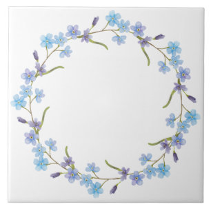 Azulejo Wreath floral