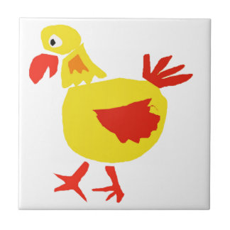 Azulejo XX pollo del arte del primitivo