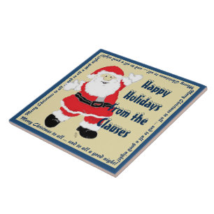 Azulejo Y a todos una buena noche Santa