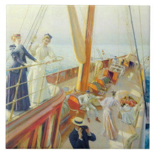 Azulejo Yates en el Mediterráneo (por J.L. Stewart)