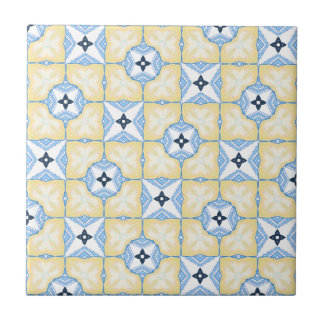 Azulejo Yellow and Blue Tile
