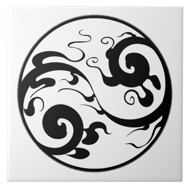 Azulejo Yin Yang Swirl (Frente)