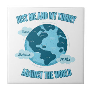 Azulejo Yo y mi barriga contra el mundo (MALS)