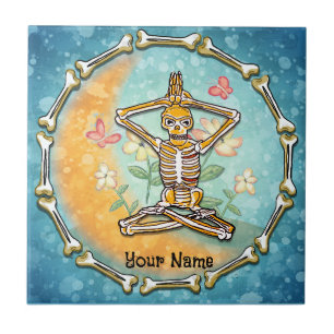Azulejo Yoga de Esqueleto  