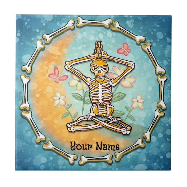 Azulejo Yoga de Esqueleto   (Frente)