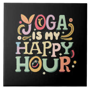 Azulejo Yoga Es Mi Hora Feliz