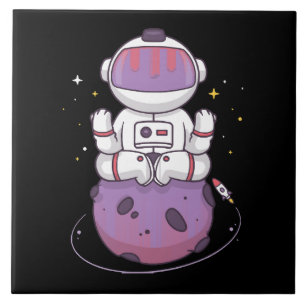 Azulejo Yoga Espacial