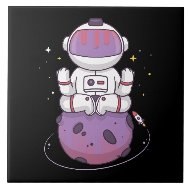 Azulejo Yoga Espacial  (Frente)