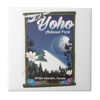 Azulejo Yoho National Park Canada Vintage poster de viajes