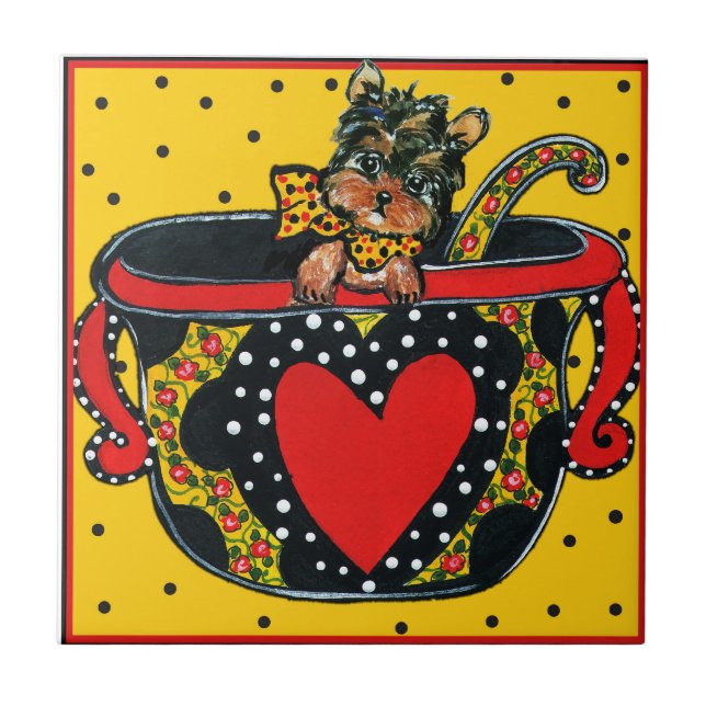 Azulejo Yorkie Poo (Frente)