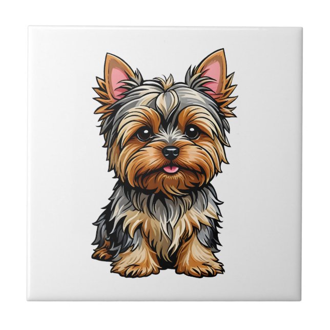 Azulejo Yorkshire Terrier (Frente)