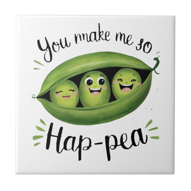 Azulejo You Make Me So Hap-pea (Frente)