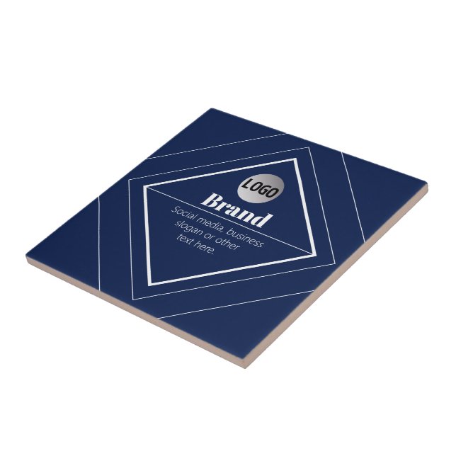 Azulejo Your Logo & Customizable Modern Design | Navy Blue (Lado)