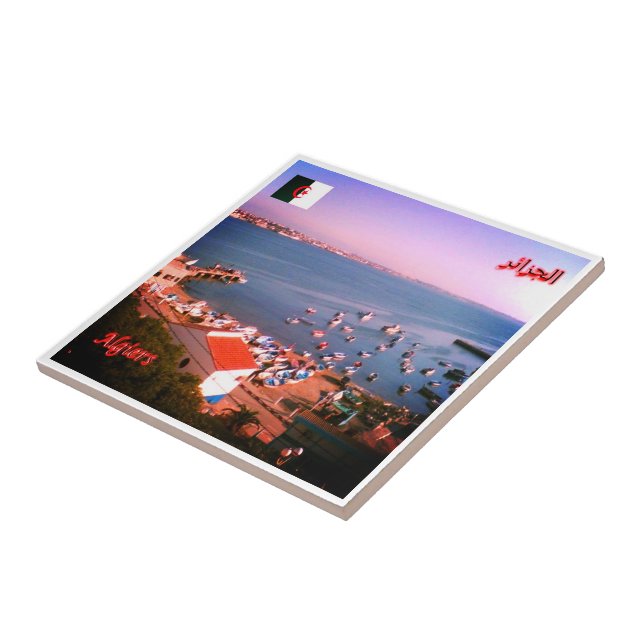 Azulejo Z004 ALGERI, Argelia, África, (Lado)