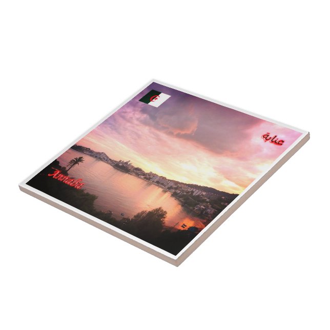 Azulejo Z005 ANNABA, Argelia, África, (Lado)