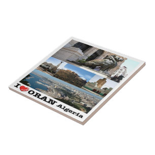 Azulejo Z007 ORAN I Love, Mosaic Algeria, Africa, Fridge