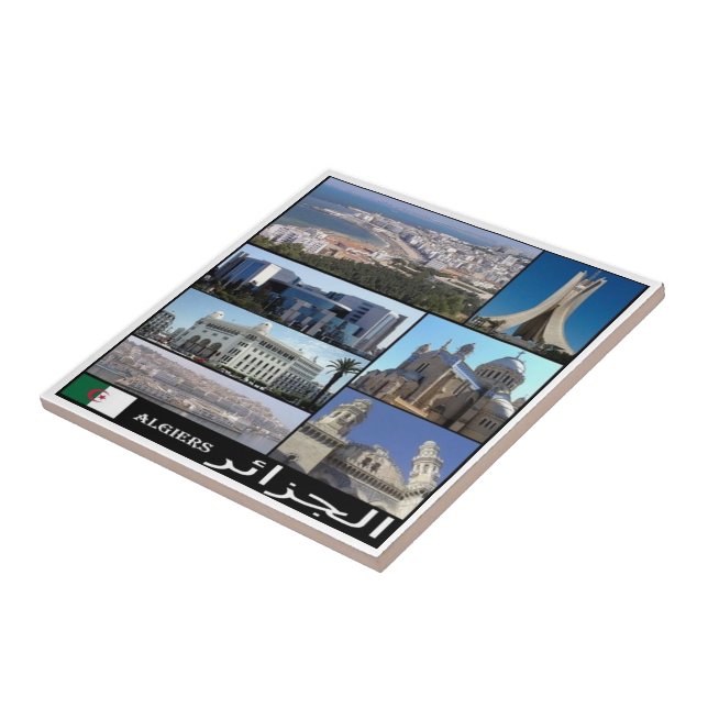 Azulejo Z008 ALGERI, Mosaic, Argelia, África, (Lado)