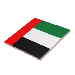 AZULEJO ZAE001 EMIRATOS ÁRABES UNIDOS FLAG UAE