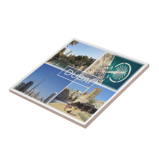 Azulejo zAE005 DUBAI, Emiratos Árabes Unidos, (Lado)