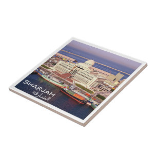 Azulejo zAE013 SHARJAH, TRIBUNAL SUPERIOR, Emiratos Árabes