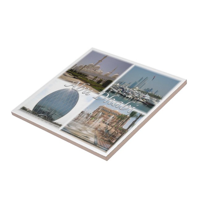 Azulejo zAE062 ABU DHABI, Emiratos Árabes Unidos, (Lado)