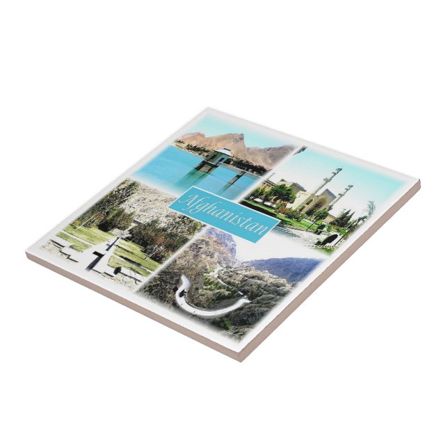 Azulejo zAF003 Afghanistan KABUL, Khyber Pass, (Lado)