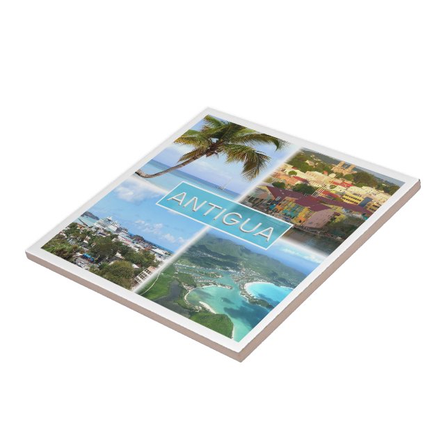 Azulejo zAG003 ANTIGUA, Antigua y Barbuda, (Lado)