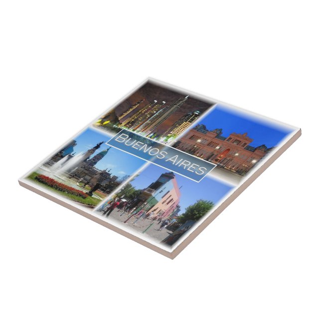 Azulejo zAR005 BUENOS AIRES, Mosaic, Argentina, (Lado)