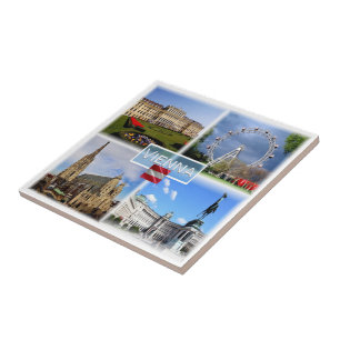 Azulejo zAT003 VIENNA Schloss Schonbrunn Prater Funfair,