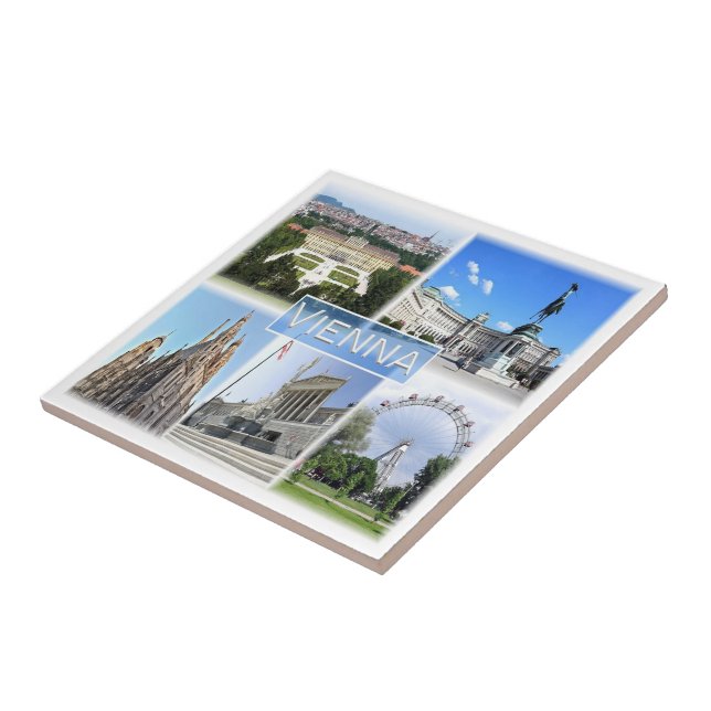 Azulejo zAT005 VIENA, Austria, Europa, (Lado)