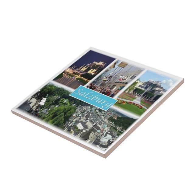 Azulejo zAT008 SALZBURG Austria, (Lado)