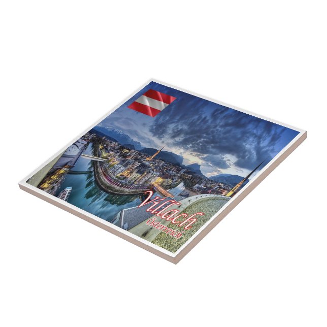Azulejo zAT010 VILLACH Austria, (Lado)