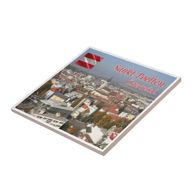Azulejo zAT012 SANKT PÖLTEN Austria, (Lado)