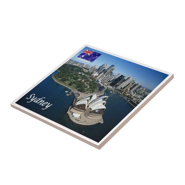 Azulejo zAU026 SYDNEY Australia, Opera House, (Lado)