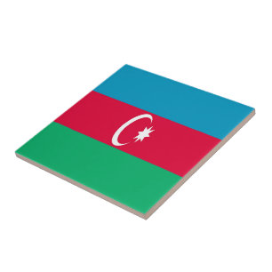 Azulejo ZAZ001 BANDERA azerbaiyana Azerbaiyán,