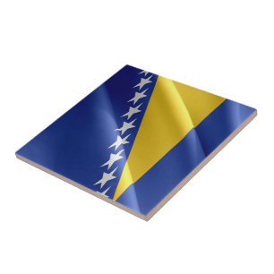 Azulejo zBA002 WAVING FLAG Bosnia y Herzegovina,