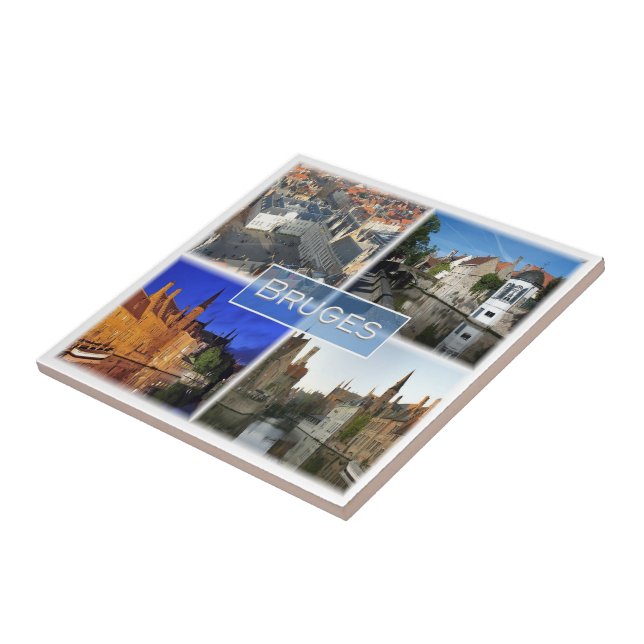 Azulejo zBE007 BRUGES Bélgica, (Lado)