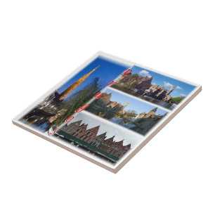 Azulejo zBE010 BRUGES Bélgica,