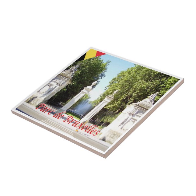 Azulejo zBE018 BRUSSELS BRUXELLES PARK Bélgica (Lado)