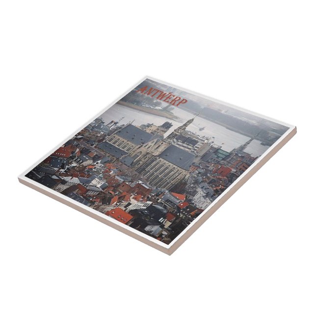 Azulejo zBE022 ANTWERP Bélgica (Lado)