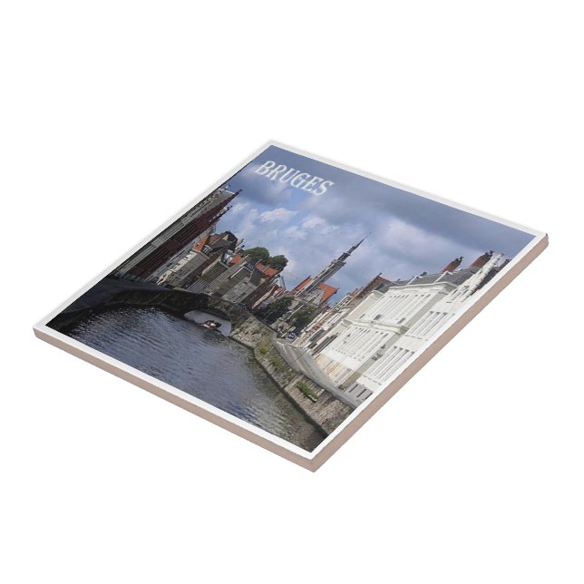 Azulejo zBE032 BRUGES Bélgica, (Lado)