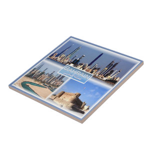 Azulejo zBH012 BAHRAIN, Manama, Arad Fort, Asia,