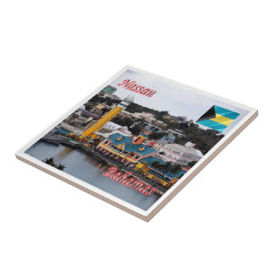 Azulejo zBS009 NASSAU,Terminal de cruceros, Bahamas,