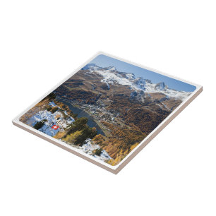 Azulejo zCH018 SANKT MORITZ Suiza,